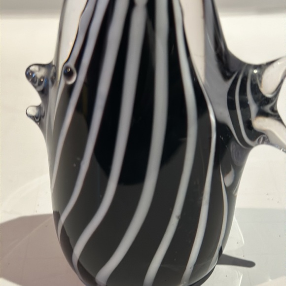 Hand Blown Glass Art Fish Sculpture - Picture 5 of 7